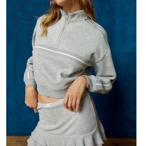 BDG Urban Outfitters Cropped Quarter-Zip Sweatshirt